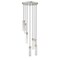Z-Lite Beau Chandelier, 7-Light, 18 In.W x 12.75 In.H, Brushed Nickel/Clear 740P-7R-BN - alternate 2